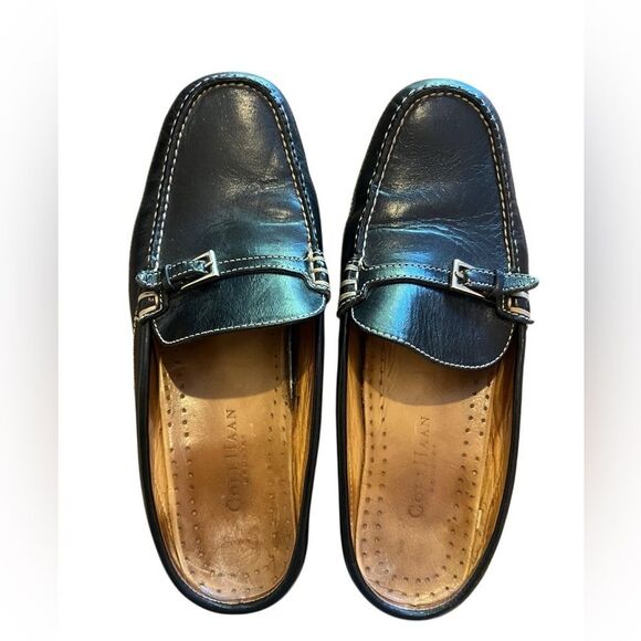 Cole Haan D10762 Country Buckle Moc Toe Stitched Walking Mules Women's US 9 AA - Picture 1 of 7
